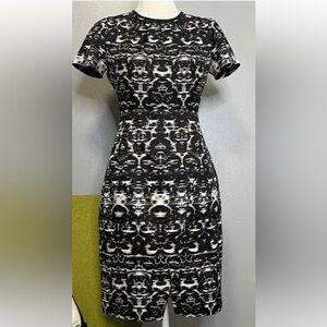NWOT J.Crew Black and White Short Sleeve Dress.